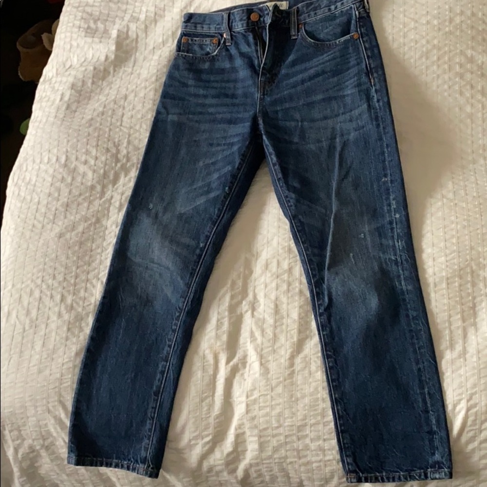 MADEWELL Straight Leg Crop Jean - Size 26